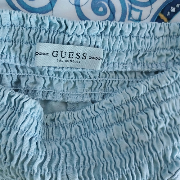 NEW!Guess XL blue smock tulip shorts - Picture 9 of 12